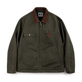 Куртаи канвасии вазнини Ретро Madden Workwear - Куртаи устувори Детройт бо гиребони аз Сафари илҳомёфта